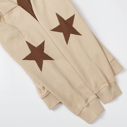 Star Graphic Patch Hoodies