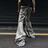 Colorful Gradient Flared Denim Jeans
