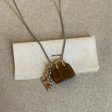 Luxury Beaded Stone Pendant Necklace