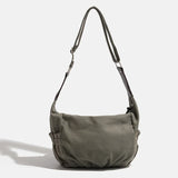 Vintage Denim Drawstring Shoulder Bag