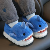 Y2K Warm Cozy Shark Plush Kids Slipper