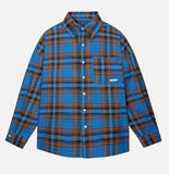 Flattering Plaid Oversized Long Sleeve Shirt
