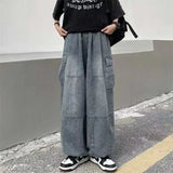 Y2K versatile Casual Wide Leg Cargo Jeans
