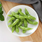 Vibrant Green Soybean Pendant Earring