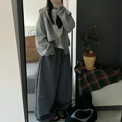 Y2K Baggy Elastic Waist Sweatpants