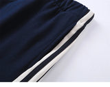Baggy Patchwork Striped Shorts