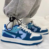 Retro Star Color Skateboard Shoes