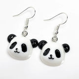 Cute Kawaii Panda Head Resin Earring