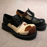 Retro Vintage Lace-Up Derby Shoes