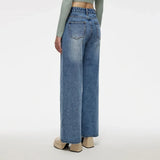 Elevated Comfort Fleece Washed Straight Jeans