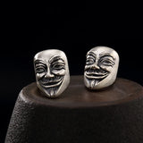 Retro V Vendetta Anonymous Mask Earrings
