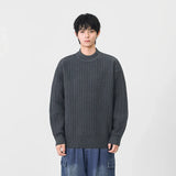 Cozy Ribbed Solid Color Mock Neck Sweater