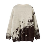 Women Fashionable Retro Letter Knitted Hip Hop Sweater