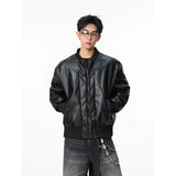 Classic Stylish Hip Hop Windproof Leather Jacket