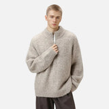 Y2K Cozy Thickened Half Zip Knitted Sweater