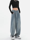 Wide Leg Baggy Denim Pants