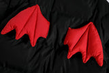 Loose Devil Horns Wings Bag Jacket
