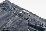Food Court Embroidery Denim Pants