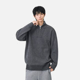 Cozy Trendy Ribbed Mock Neck Sweater