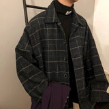 Aesthetic Plaid Men Jacket