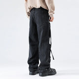 Vintage Hip Hop Loose Fit Multi Pocket Cargo Jeans