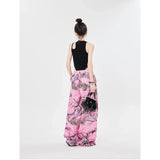 Women Cute Streetwear Trendy Tie Dye High Waist Pants
