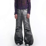 Mens Breathable High-Quality Wide Leg Jeans