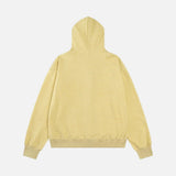 Cozy Striped Fleece Faux Fur Hooded Sweatshirt