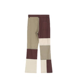 Color Block Brown Baggy Denim Pants