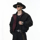 Cleanfit Deconstructed Stand Collar Bomber Jacket