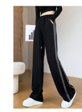 Striped Panelled Loose Pants