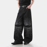 Embroidered Casual American Style Retro Jeans