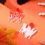 Exaggerated Halloween Horror Earrings