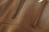 Wooden Retro Print Hoodie