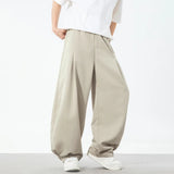 Classic Pleated Drawstring Wide Leg Pants
