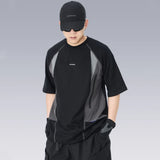 Techwear Punk Style Deconstructed Patchwork T-Shirt