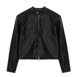 Retro Hip Hop Motorcycle Leather Jacket