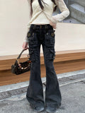 Flared High-Waist Denim Women's Jeans