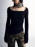 Vintage Retro Flare Sleeve Square T-Shirt