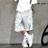 Dirty White Wide Leg Casual jorts