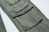 Multi-Pocket Denim Pants