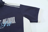 Y2K Half Zipper Graphic T-shirt