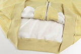 Cozy Striped Fleece Faux Fur Hooded Sweatshirt
