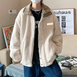 Reversible Warm Double Wool Faux Fur Jacket