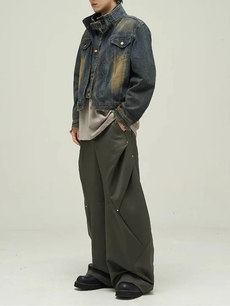 Retro Distressed Japanese Denim Jacket