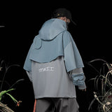 Vintage Double-Layered Utility Hoodie