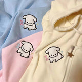 Oversized Cute Zip-up Hoodie