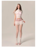 Coquette Whimsical Charm Crop Top