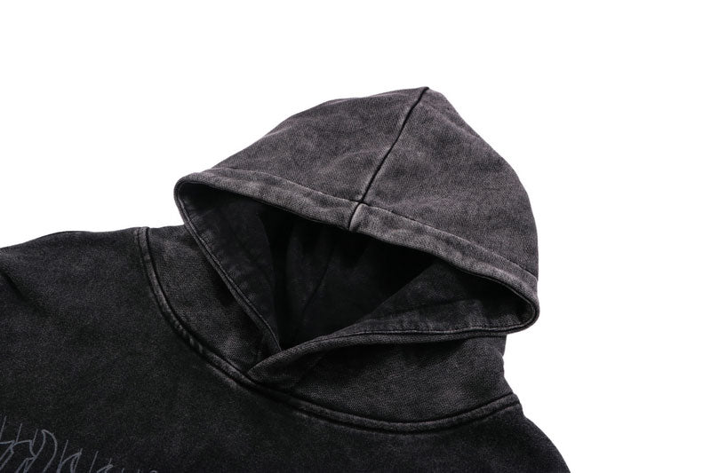 Hungry Demon Print Hoodie