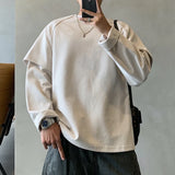 Oversized Lightweight Fake Two Piece Sweatshirt